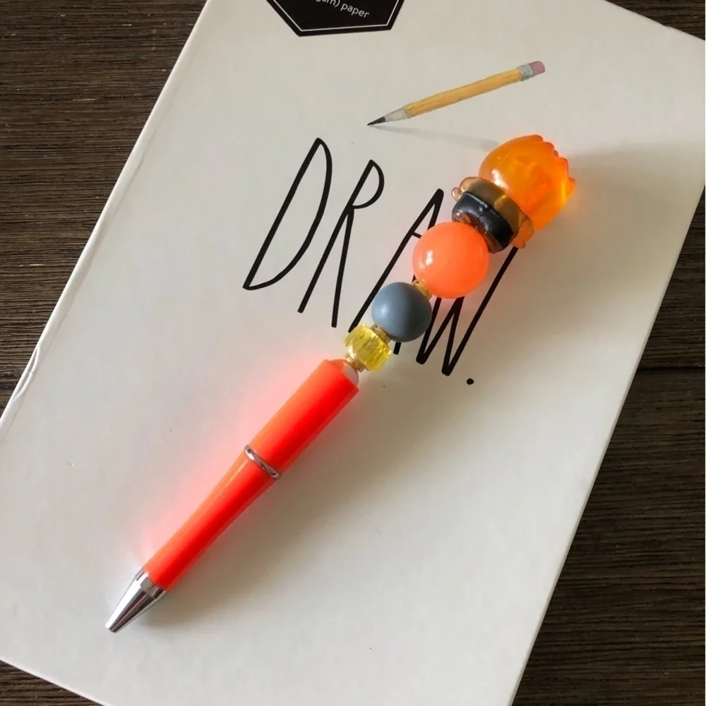 Disney Doorables: Elemental: Flarry Lumen handmade beaded pen